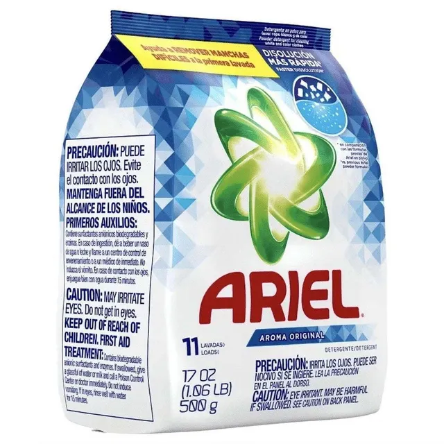 Ariel 2X Power Laundry Detergent Powder Original 500g - Close-up of Powder Texture