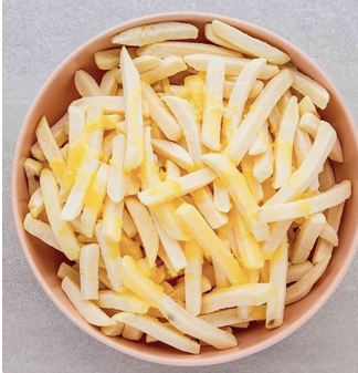 1/4 inch frozen French fries