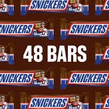 Snickers Chocolate Candy Bars Bulk Box Open