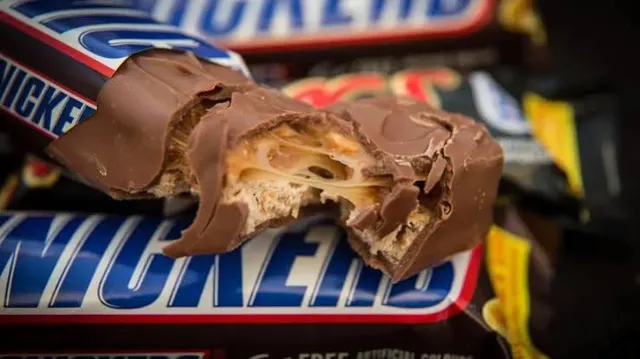 Snickers Candy Bar with Hidden Chocolate Inside