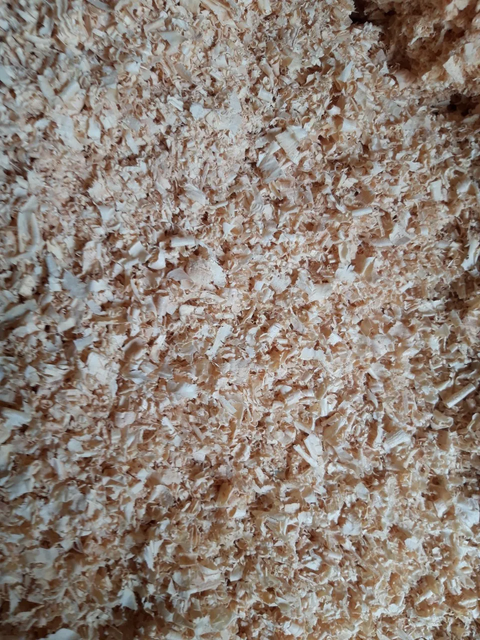 Pine wood chips for animal bedding
