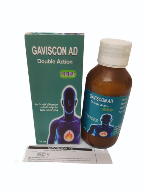Gaviscon Extra Strength Cool Mint Antacid bottle