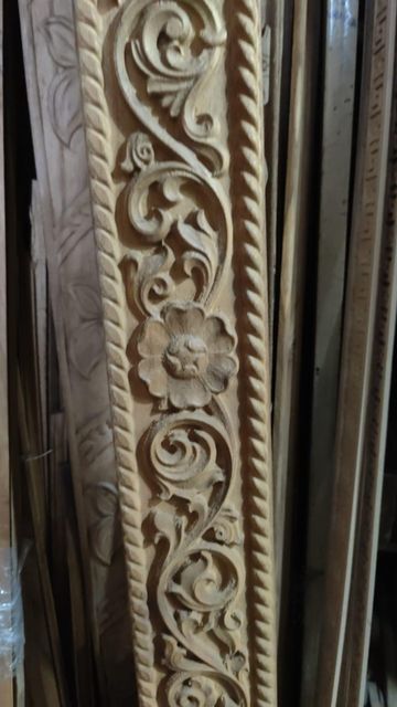 Teakwood Furniture with Carving Details