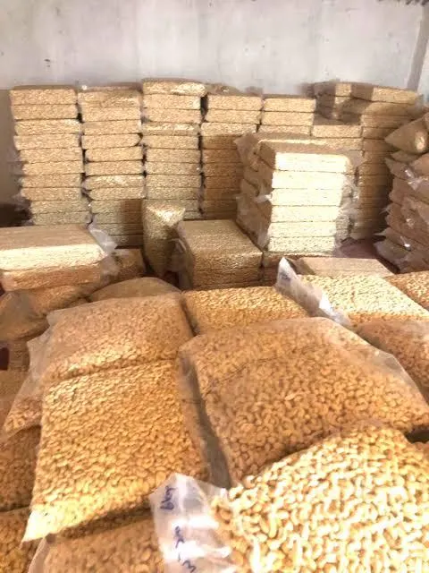 Cashew nuts packed for export