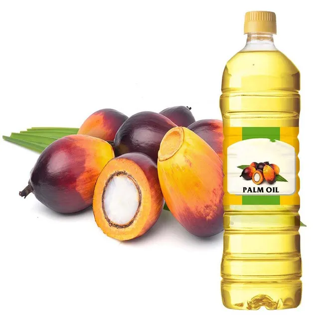 Close-up of pure refined palm kernel oil