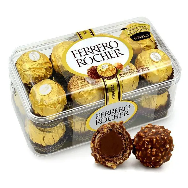 Ferrero Rocher Chocolate Detail with Wrapper