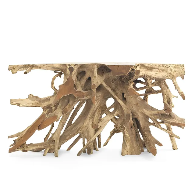 Teak Root Console Table