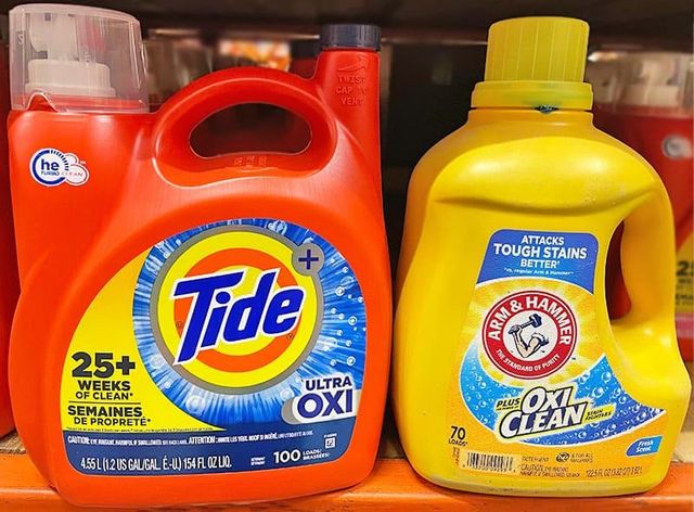 Tide Hygienic Clean Heavy 10X Duty Laundry Detergent - Bottle Side View