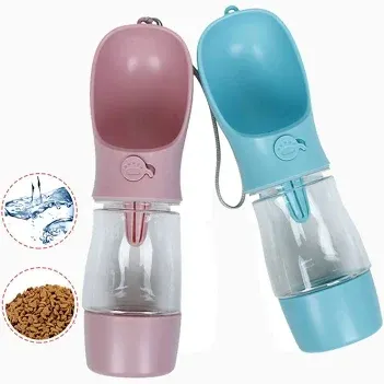Luxury Portable Pet Water Bottle Feeder - Front View