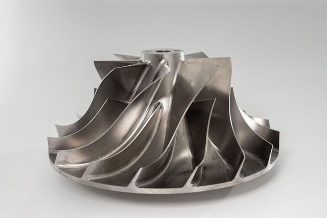 Titanium Alloy Impeller Component - 5-Axis Precision Machined