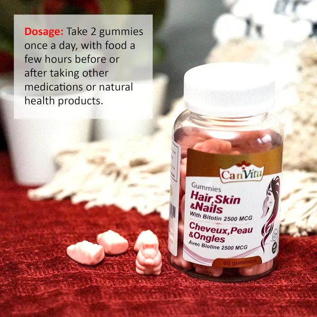 Close up image of gummy vitamins from Canvita