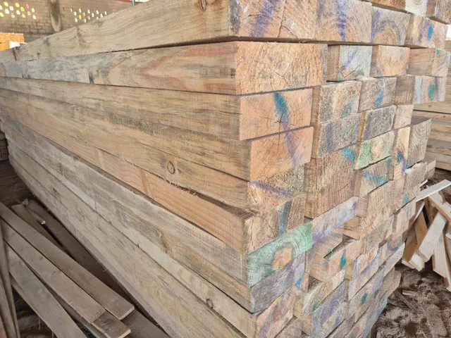 Stack of Cut Pinewood