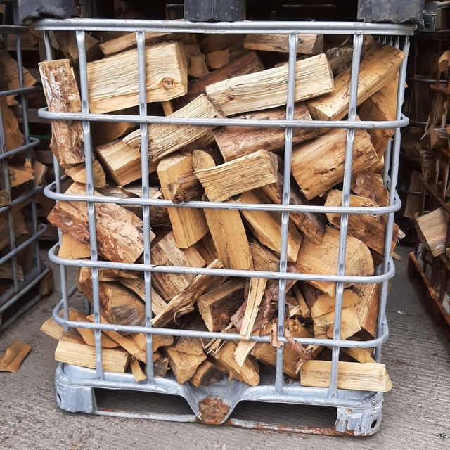 Softwood firewood in small bulk bag