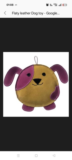 Flaty Leather Dog Toy