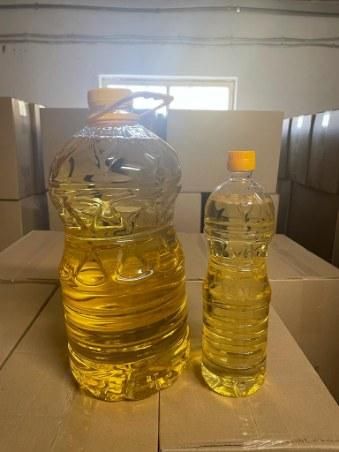 Sunflower Oil in Clear Container