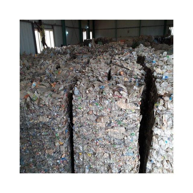 HDPE milk bottle scrap bulk sample