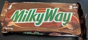 Close-up of Milky Way Fun Size milk chocolate candy bar