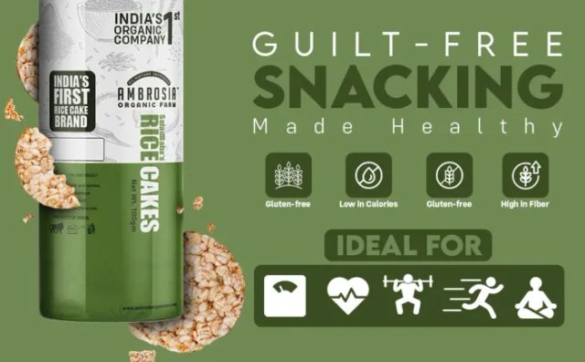 Stacked Brown Rice Cakes