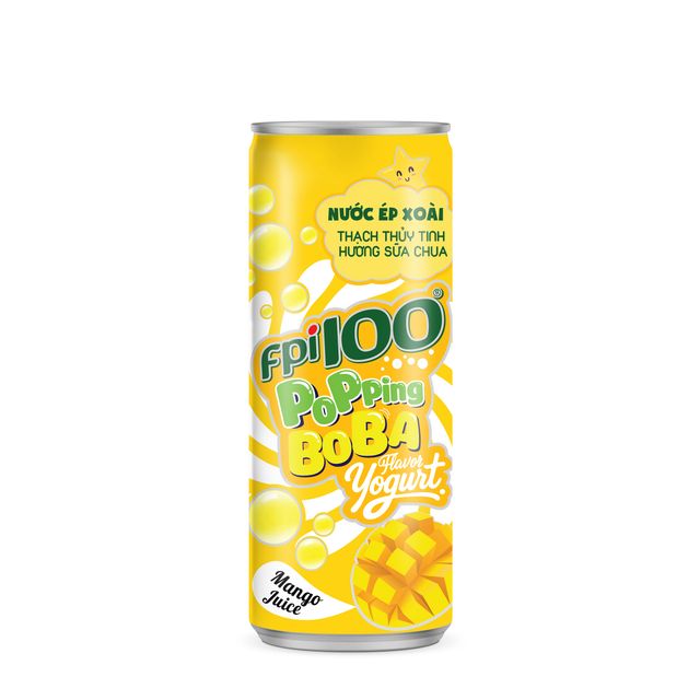 Mango Jelly Juice in Glass Bottle FPI100 with Yogurt Flavor