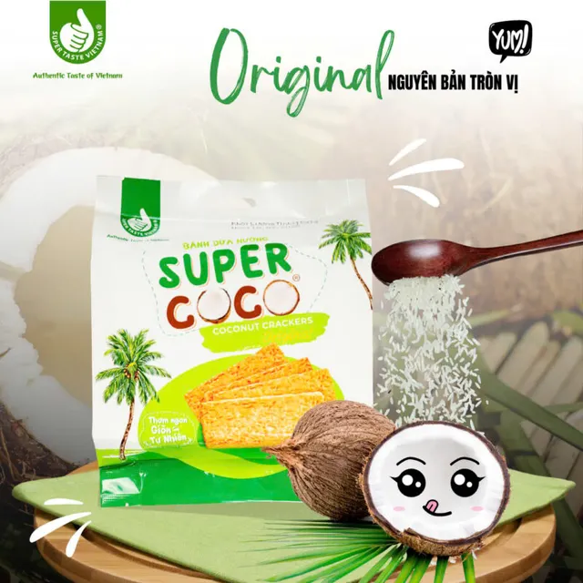 Grilled Coconut Crackers